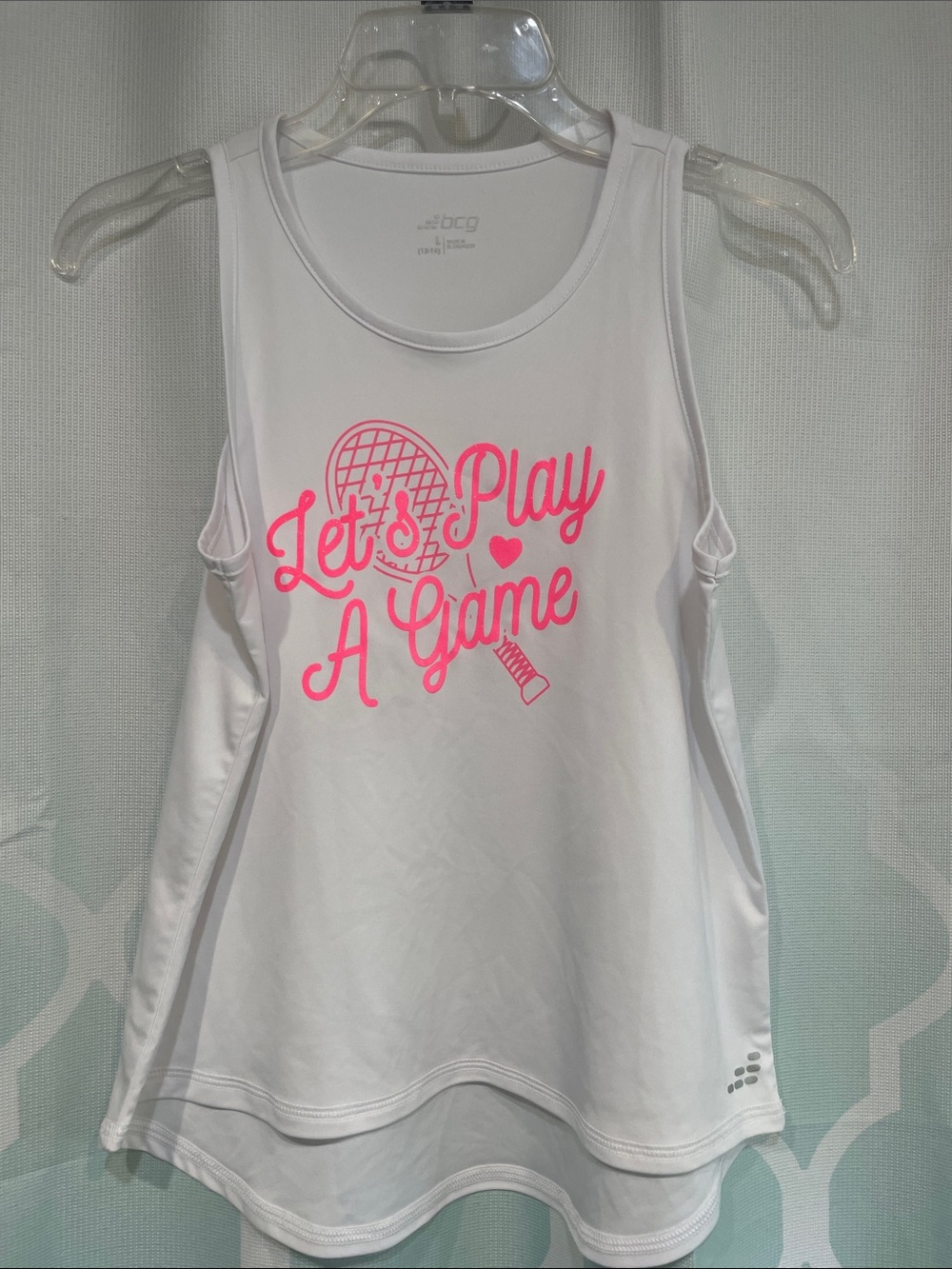 bcg White Performance Tank Top